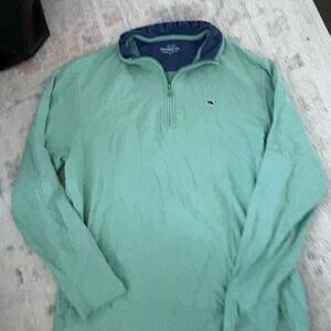 Vineyard Vines Green Quarter-Zip Shirt